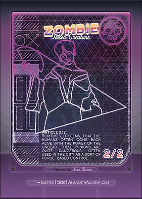Zombie MTG token 2/2 (v.6)