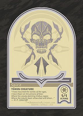 Spirit MTG token 1/1 (v.5)