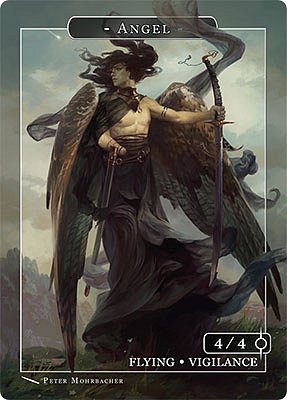 Angel MTG token 4/4 (v.10)