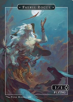 Faerie Rogue MTG token 1/1