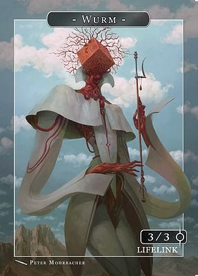 Wurm MTG token 3/3 (v.2)