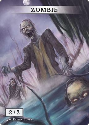 Zombie MTG token 2/2