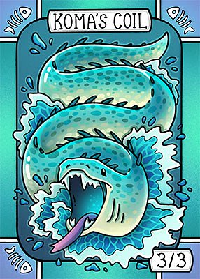 Koma's Coil MTG token 3/3