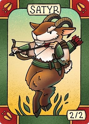 Satyr MTG token 2/2