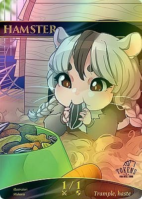 Boo / Hamster MTG token 1/1