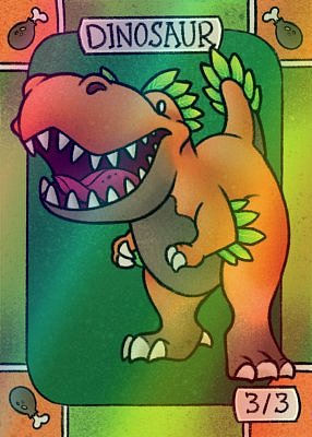 Dinosaur MTG token 3/3