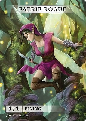 Faerie Rogue MTG token 1/1