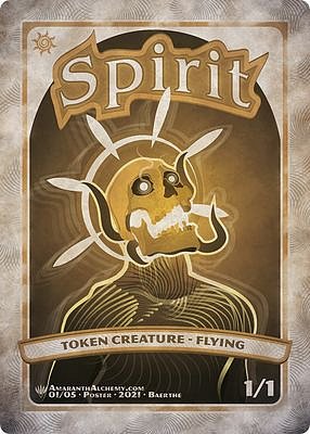 Spirit MTG token 1/1 (v.6)