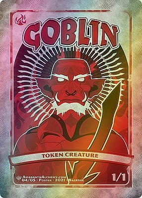 Goblin MTG token 1/1 (v.4)