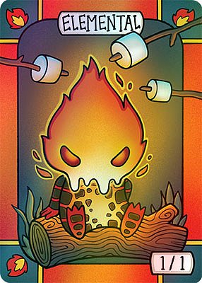 Elemental MTG token 1/1