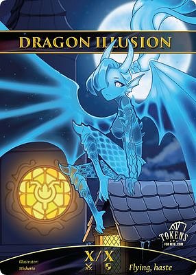 Dragon Illusion MTG token X/X
