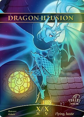 Dragon Illusion MTG token X/X
