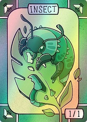 Insect MTG token 1/1 (v.4)