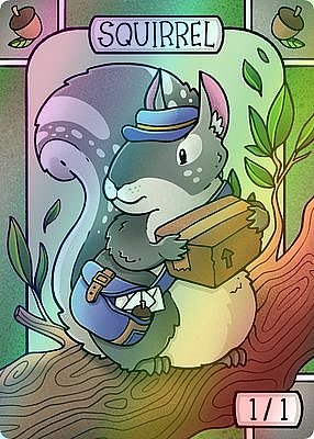 Squirrel MTG token 1/1 (v.2)