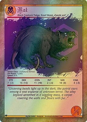 Rat MTG token 1/1 (v.3)