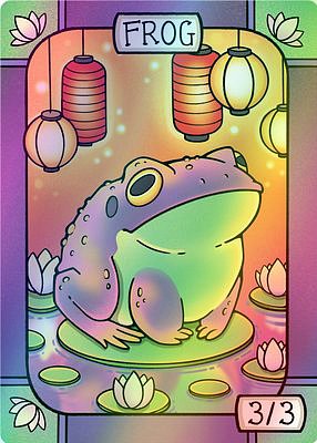 Frog MTG token 3/3