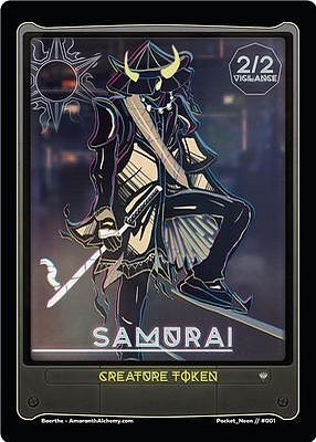 Samurai MTG token 2/2