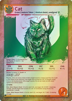 Cat MTG token 1/1