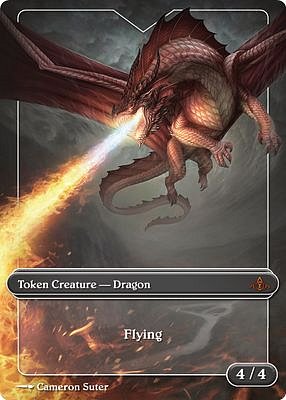 Dragon MTG token 4/4