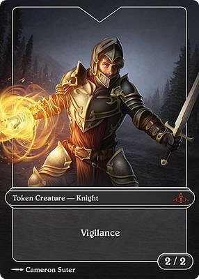 Knight MTG token 2/2