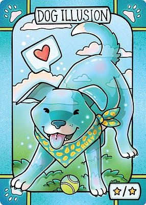 Dog Illusion MTG token */*