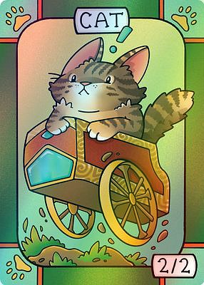 Cat MTG token 2/2 (v.3)