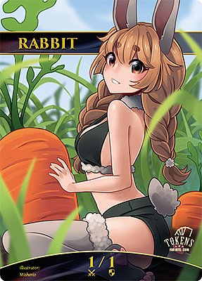 Rabbit MTG token 1/1