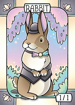 Rabbit MTG token 1/1