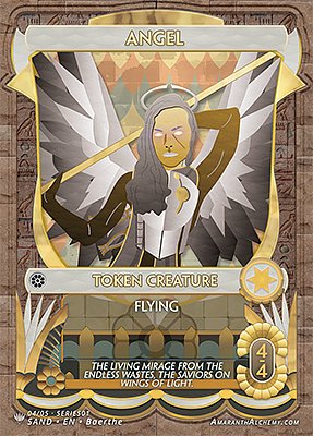 Angel MTG token 4/4 (v.5)