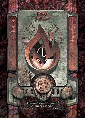 Red mana MTG token