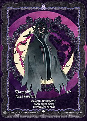 Vampire MTG token 1/1 (v.5)