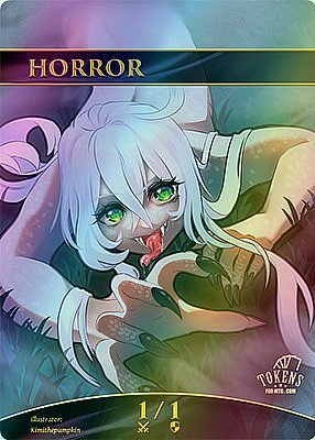 Horror MTG token 1/1