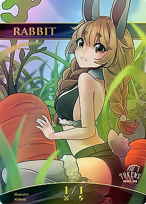 Rabbit MTG token 1/1