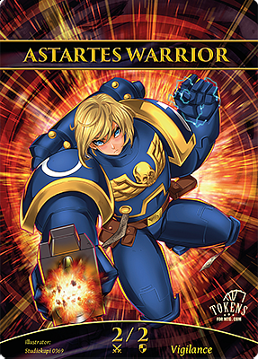 Astartes Warrior MTG token 2/2