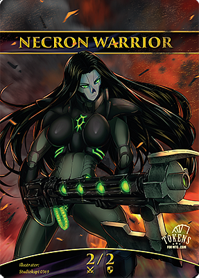Necron Warrior MTG token 2/2