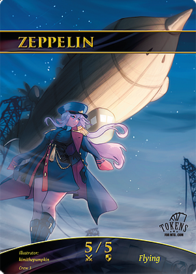 Zeppelin MTG token 5/5