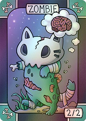 Zombie MTG token 2/2