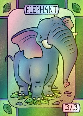 Elephant MTG token 3/3