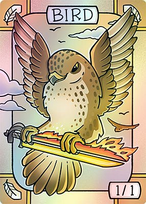 Bird MTG token 1/1 (v.4)