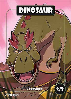 Dinosaur MTG token 3/3