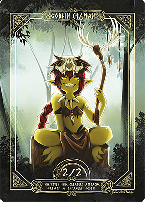 Goblin Shaman MTG token 2/2