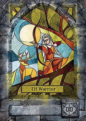 Elf Warrior MTG token 1/1