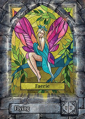 Faerie MTG token 1/1