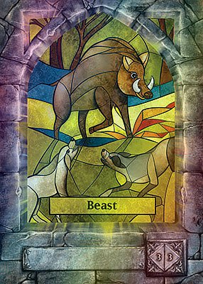 Beast MTG token 3/3