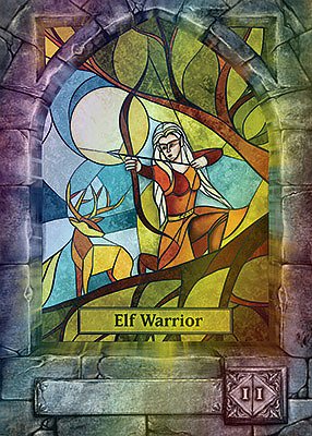 Elf Warrior MTG token 1/1