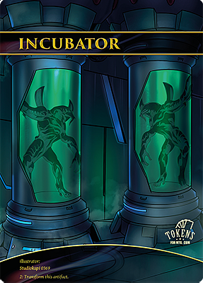 Incubator / Phyrexian MTG token 0/0