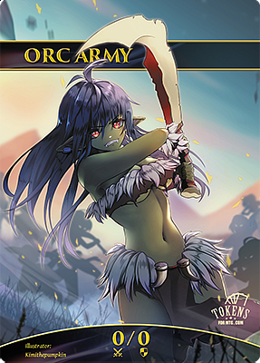 Orc Army MTG token 0/0