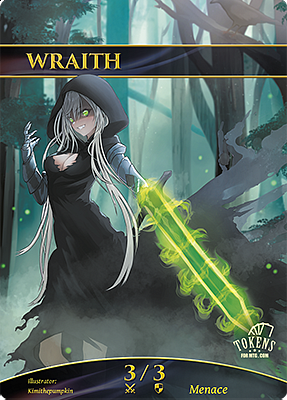 Wraith MTG token 3/3