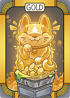 Gold MTG token