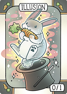 Illusion MTG token 0/1